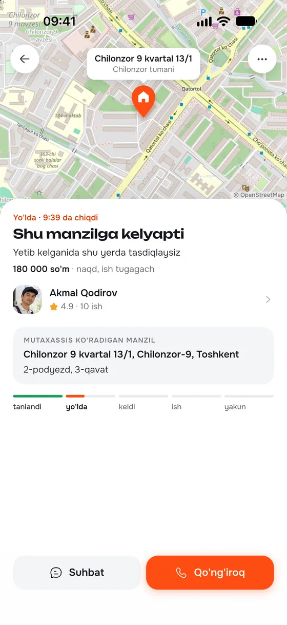 Live tracking